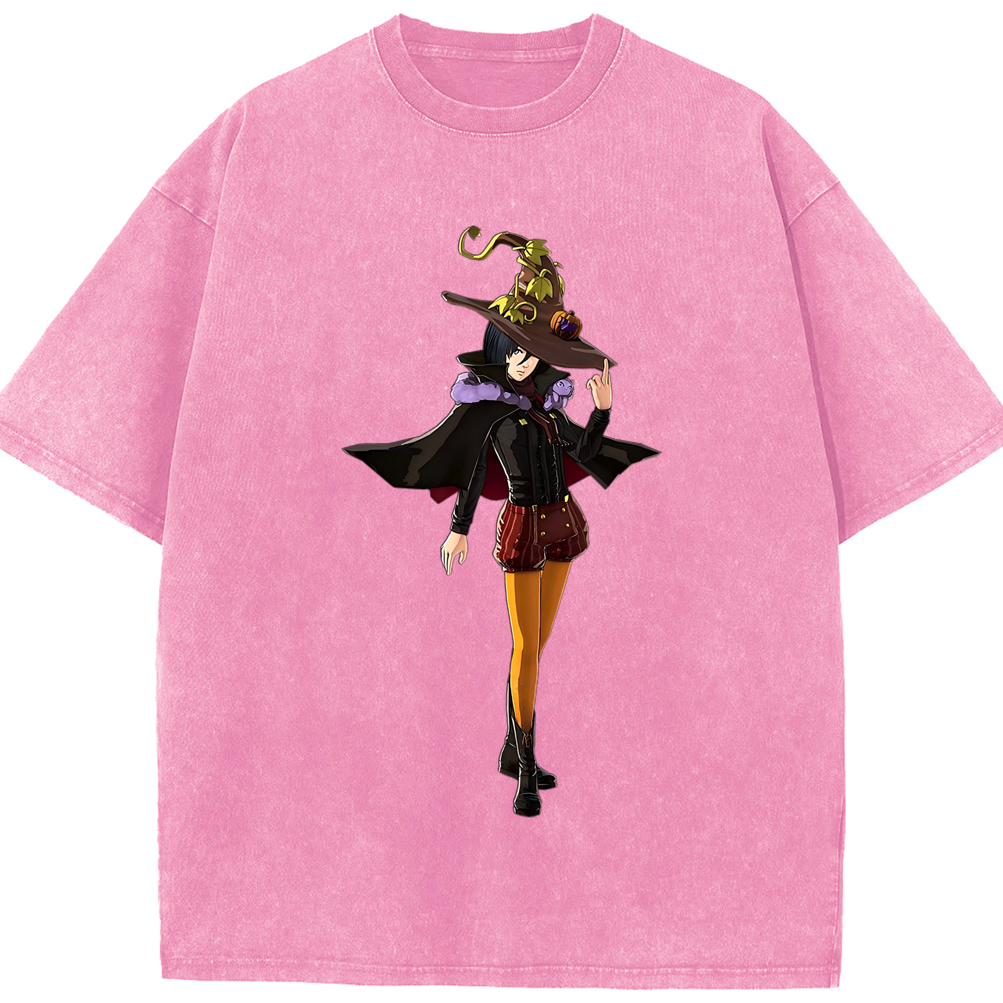 （画像用） 進撃の巨人 ミカサ·アッカーマン Attack on Titan Mikasa Ackerman 綿100% ヴィンテージ風 半袖Tシャツ（フロントプリント）